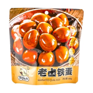 飘零大叔 老卤铁蛋 鹌鹑蛋 88g【高蛋白小零食】