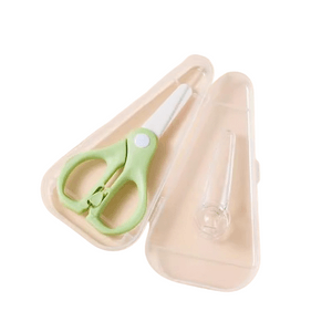 Ceramic complementary scissors baby special food scissors children's kitchen ceramic models milk green