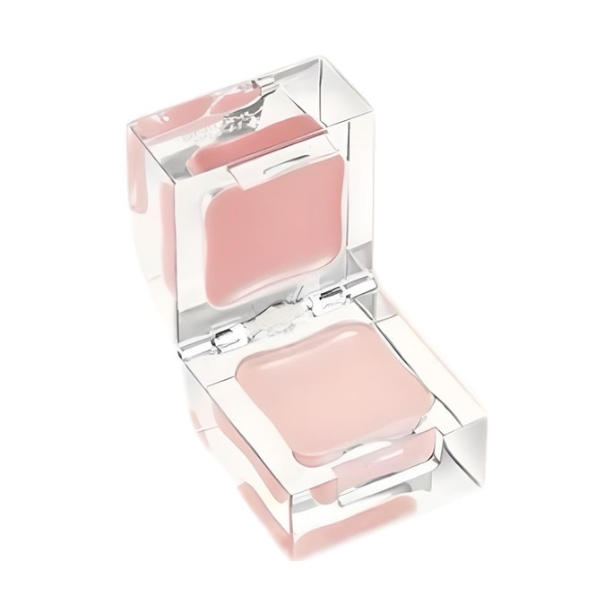 Little Oat Ice Cube Dual-Effect Lip and Cheek Honey Blush Highlighter Cream #04 Oxygen Highlight + White Peach Milkshake
