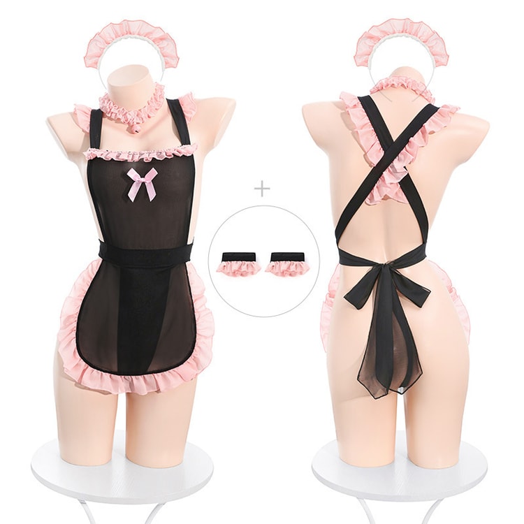 Sexy nude buttocks temptation one-piece apron maid suit sexy lingerie sexy pure desire free to take off uniform 1 set - Yami.com Sexy nude buttocks temptation one-piece apron maid suit sexy lingerie sexy pure desire free to take off uniform 1 set - Yami.com