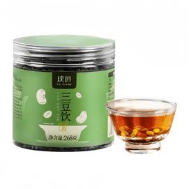 Pù Jiàng Three Bean Drink - Black Bean, Adzuki Bean, Mung Bean Herbal Tea 268g*1 Can