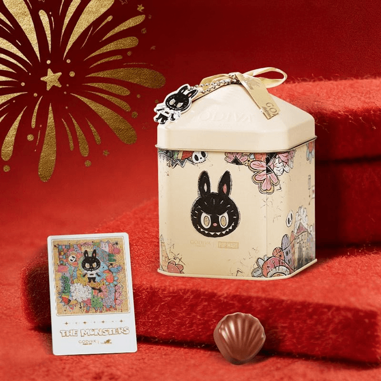 GODIVA x LABUBU Classic Master Series Hazelnut Milk Chocolate Gift Box 2.82oz - Limited Edition Collaboration