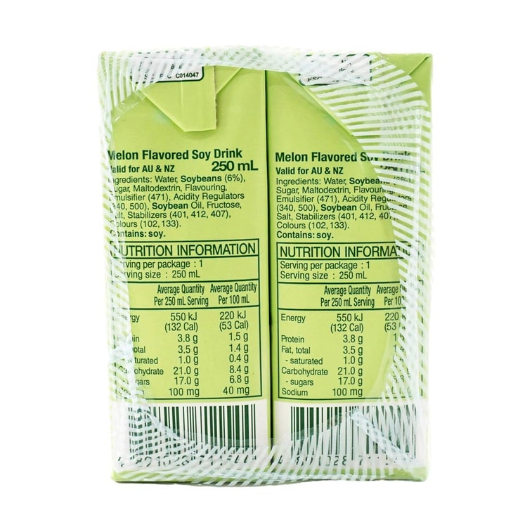 【실용적인 팩】멜론맛 두유, 6개입* 250ml 15