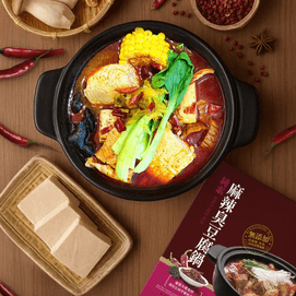 Spicy Stinky Tofu Hot Pot, 2-3 Servings, 32.5 oz 【Heat-and-Eat】【Vegan】