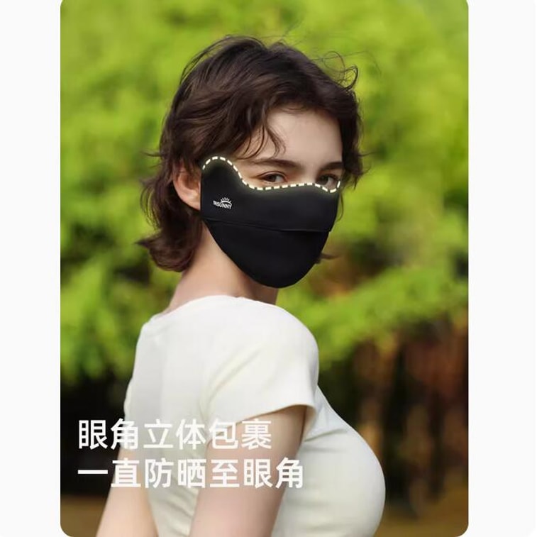 【中國直郵】明星同款ohsunny防曬口罩 女透氣高顏值 冰絲 防紫外線 立體原紗 雲朵粉 3