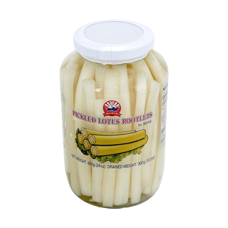 소금물에 절인 연근, 700g (24oz) [죽, 면류 및 각종 요리에 활용 가능] 4