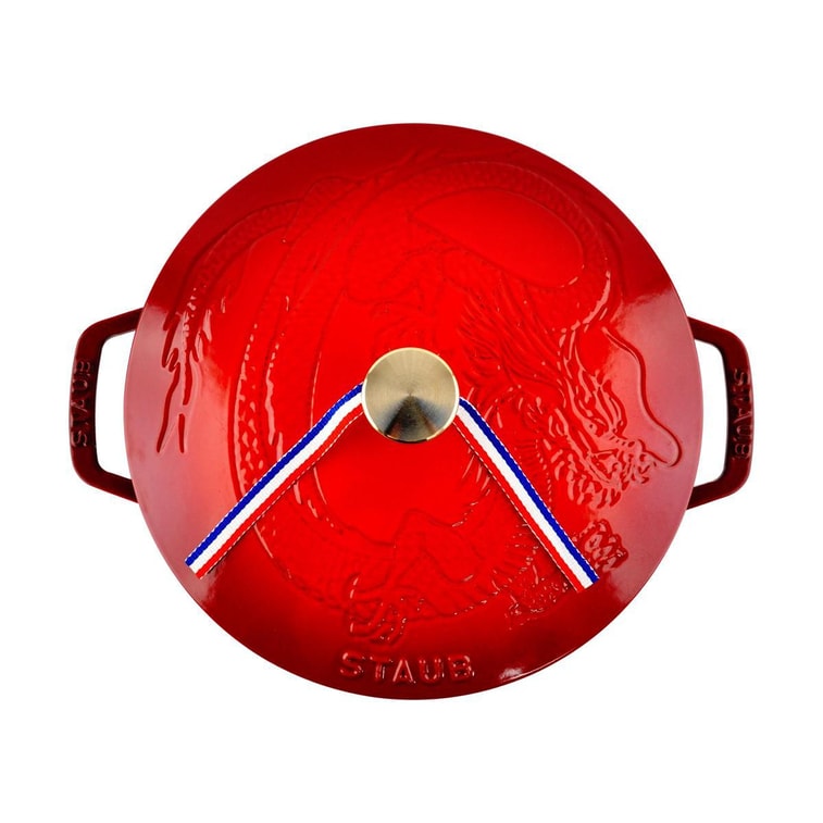 鋳鉄鍋 エッセンシャル フレンチオーブン蓋 チェリーレッド 3.75クォート 3