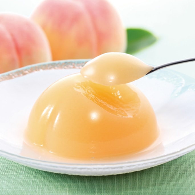 Japan's famous seasonal limited Zongjiayuan Yoshizhaoan Shimizu White Peach Pudding Jelly Dessert Gi