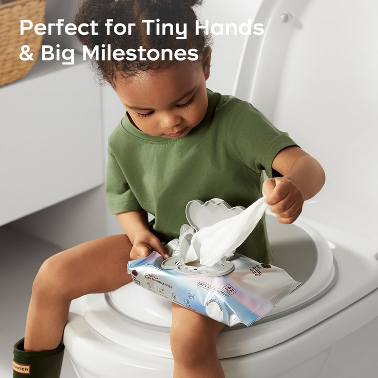 【美国直邮】 Bc Babycare 云柔婴儿可冲散湿巾 湿厕纸 42抽*3包 5