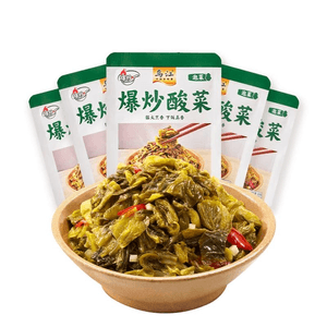 Wujiang Stir-Fried Sauerkraut Oil Fried Rice Stir-Fried Bibimbap Kimchi Pickles Ready-To-Eat 30g*5 Bags