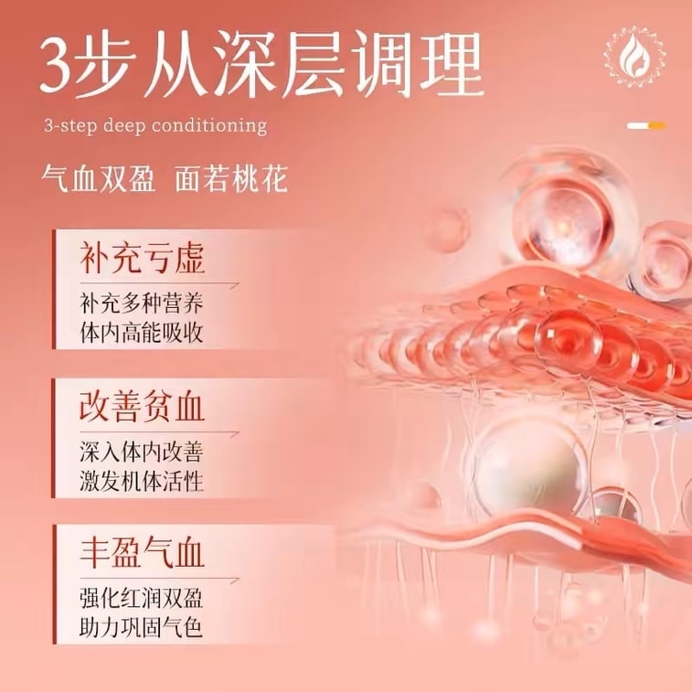 【中国直送】嘉晨軒当帰・黄耆鉄錠 - 貧血・血気不足の女性のための補血・補気サプリメント - 40錠/ボトル 3