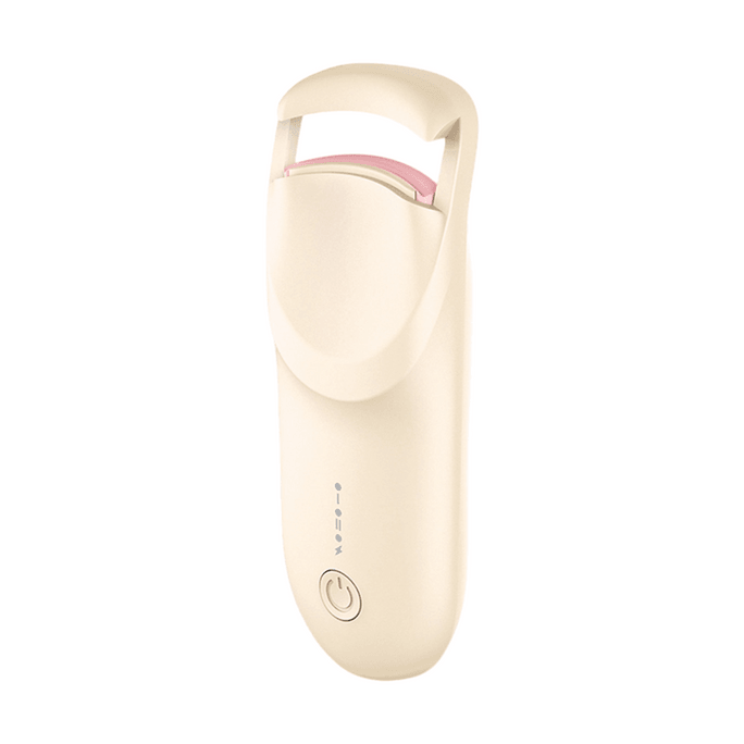 Eyelash Curler With Wide Angle, Temperature-Controlled Heating, USB Charging, Long-Lasting Styling – Ideal For Makeup Artists, Beige, 1 Piece