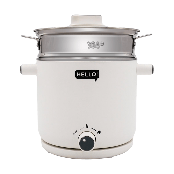 Electric Multi Cooking Pot, 50.72 fl oz, White
