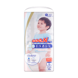 GOO.N PLUS Quick Skin Design Baby Pull-up Training Pants Unisex XL Size 12-20kg 38 Pieces Random Packaging