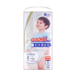 GOO.N PLUS Quick Skin Design Baby Pull-up Training Pants Unisex XL Size 12-20kg 38 Pieces Random Packaging