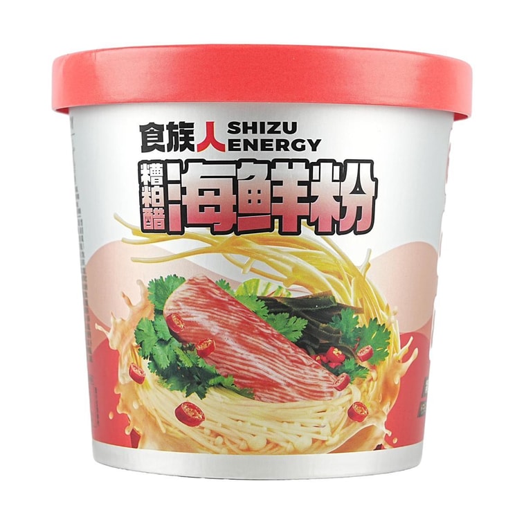 食族人 糟粕醋海鮮粉 沖泡免煮米粉米線 190g *5【5份超值裝】【鮮香酸辣醇天然 解膩海南味】 10