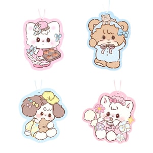 Car Aromatherapy Fragrance Chip Perfume Wardrobe Ornament- MIX 4Pc 1Set