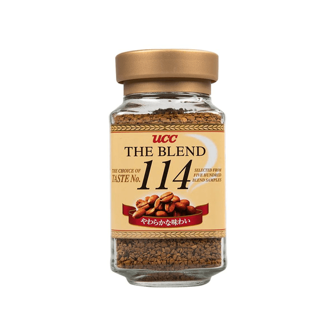 일본 UCC UCC 114 동결건조 인스턴트 블랙 커피가루 매우 강한 향 상쾌함 90g