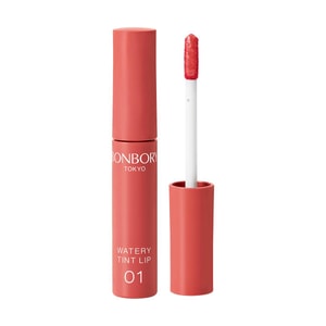 Watery Lip Gloss, #01 Natural Pink【Dewy Plump Lips】
