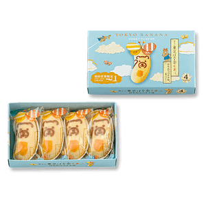 [일본에서 온 다이렉트 메일] 일본 선물의 첫 번째 선택 TOKYO BANANA 하네다 공항 한정 허니베어 바나나 케이크 4개