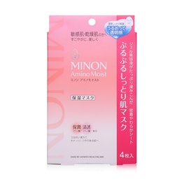 【日本直邮】日本第一三共 MINON氨基酸保湿面膜 敏感肌用 COSME大赏第一位 4片入
