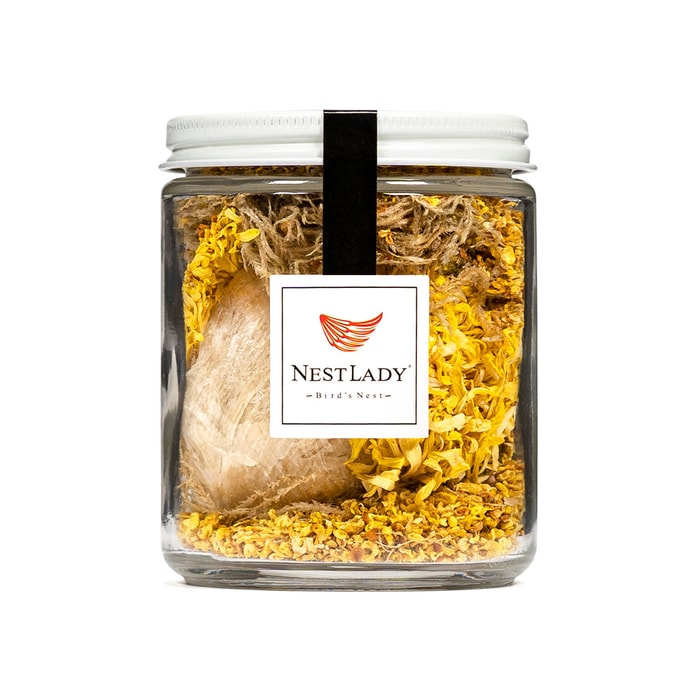네스트레이디 마더스 스페셜 에디션 골든 이어스 통조림 제비집 (5A 등급, 12g, 제비집 7-9g) [2025년 우기 첫 수확 제비집 연말 재고 정리] FDA/USDA 검사 완료.