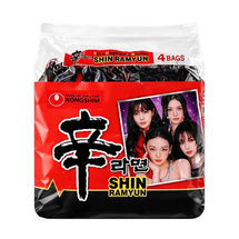 Premium Shin Original Ramyun Noodle Soup -Korean Style Gourmet Spicy Flavor Ramen Instant Noodles,16.9oz【aespa Limited】