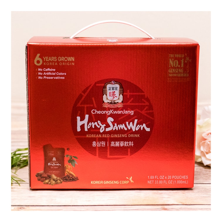 韓國CHEONG KWAN JANG正官莊 紅參園滋養養顏6年根高麗參飲品 上班族必備 50ml*20袋入 15