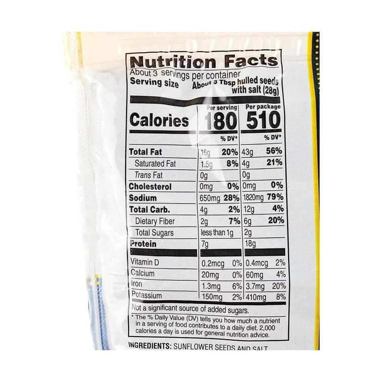 해바라기씨, 오리지널 맛, 6온스 3