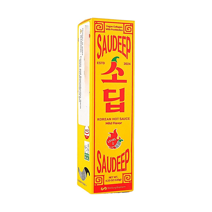 韩国SAUDEEP 韩式辣酱 微辣 120g 【纯素胶原】【含后生元】