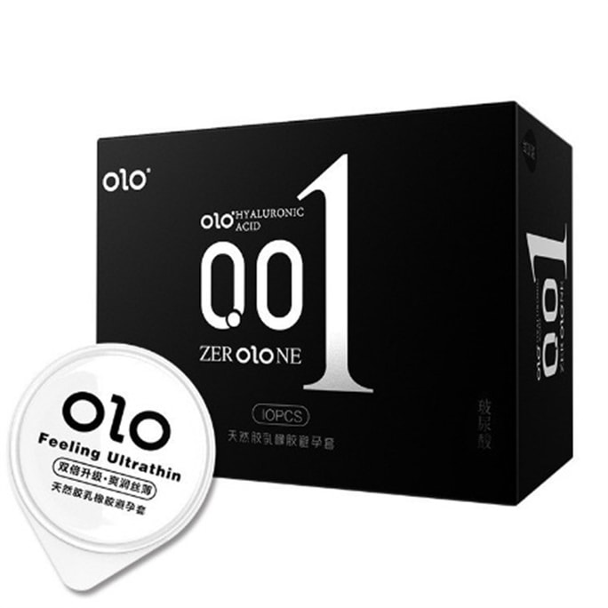 Hyaluronic acid 001 condoms 10 pieces/box Ultra-thin nude-insertion non-sense moisturizing condoms for adults