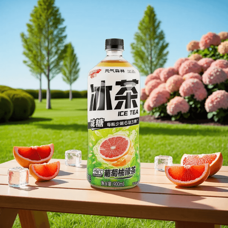 Chi Forest GF Zesty Grapefruit Low Sugar Iced Green Tea ,30.43 fl