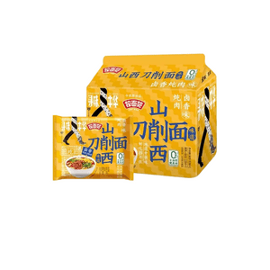 【중국 직배송】 진마이량 산시 도삭면 매콤 소고기맛 라면 즉석 컵라면 110g*5봉