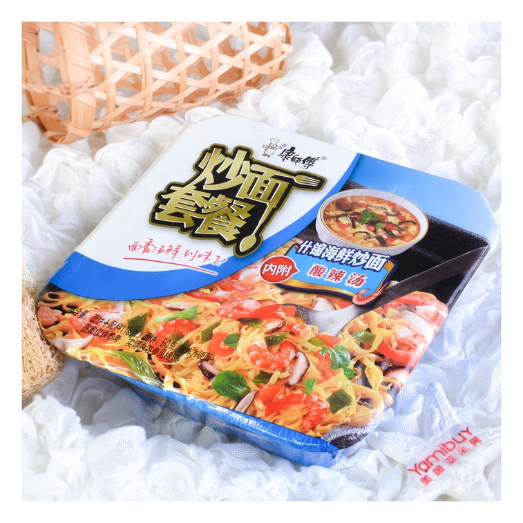 康師傅 什錦海鮮炒麵 泡麵 116g 3