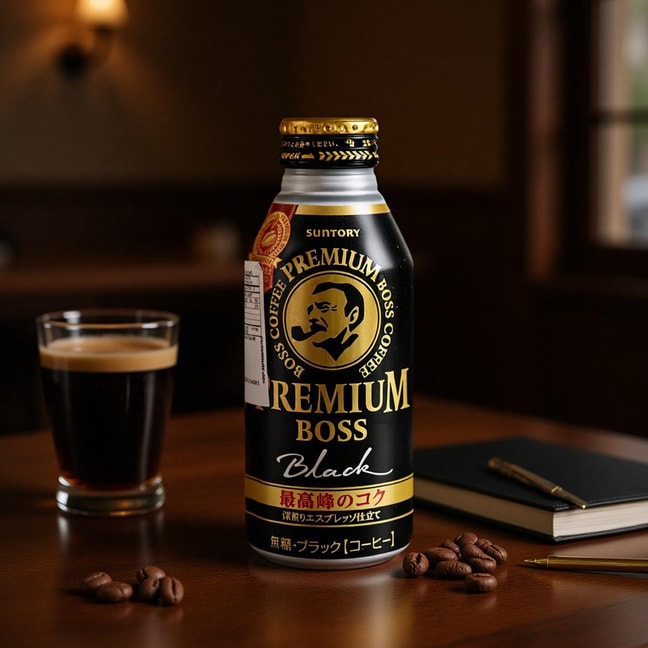 BOSS Premium Black Coffee 13.18 fl oz【0 Sugar 0 Calories 0 Fat】