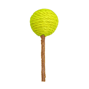 猫の噛むおもちゃ 歯が生えるロリポップ 木製 グリーン