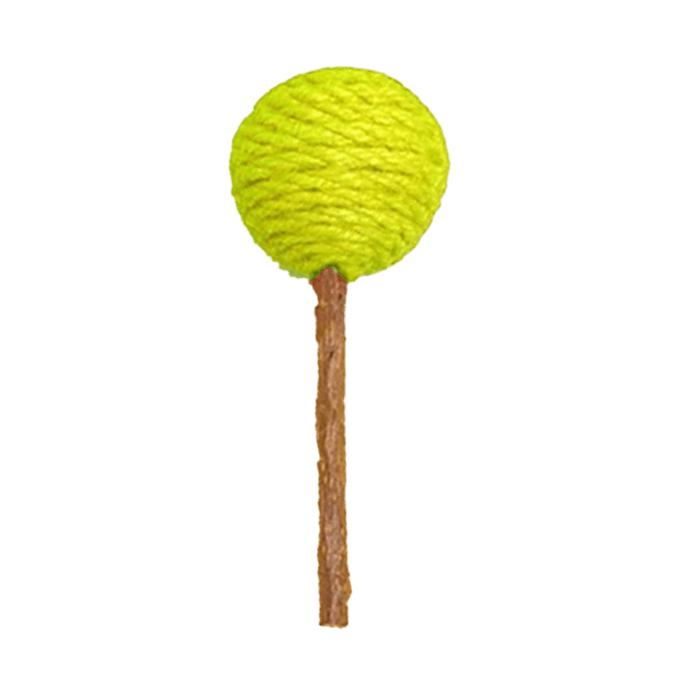 Cat Chew Toys For Teething Lollipop Wooden Green
