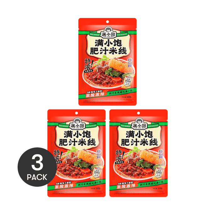 【美味一人食】滿小飽 特濃香港肥汁米線 附炸響鈴 310g