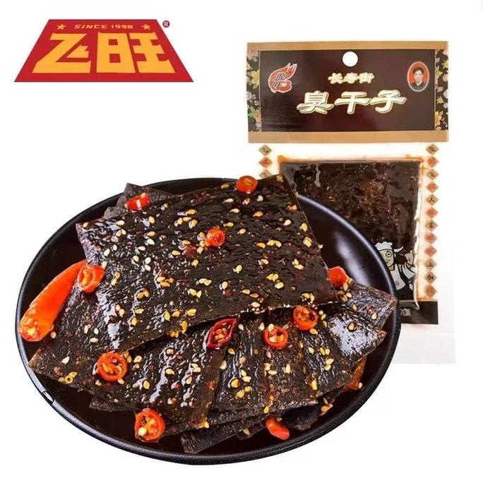 【中国直邮】 飞旺 臭干子辣条90后回忆大全校园怀旧零食老式辣片16g/袋