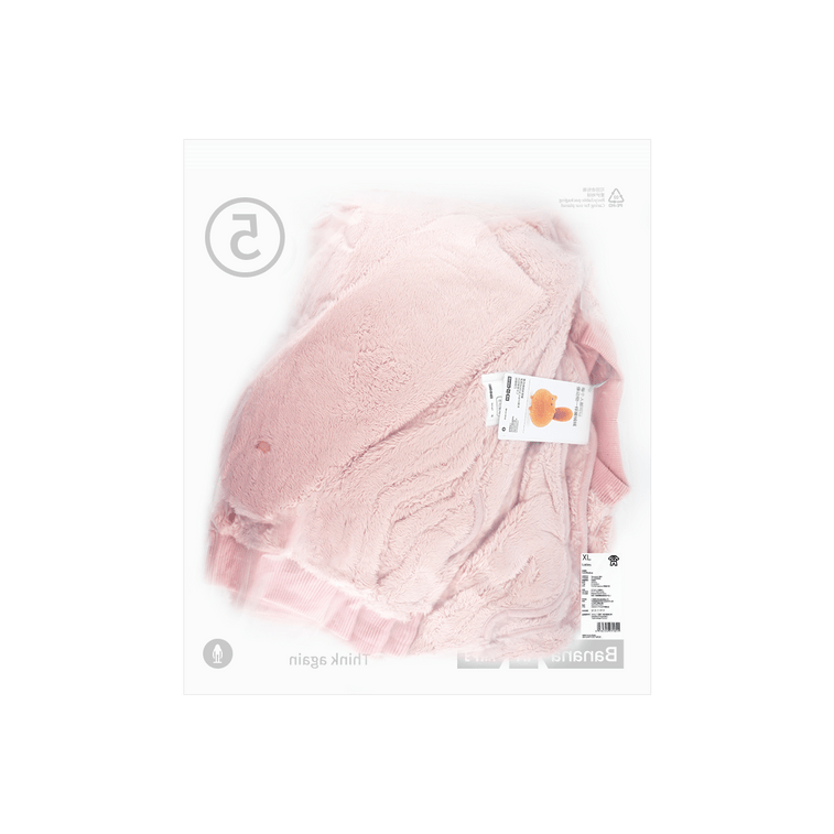 BANANAIN蕉內 女士珊瑚絨家居服套裝 棒球服版型睡衣睡褲 外出可穿 圍脖可拆卸 501P 荷粉 XL碼 4