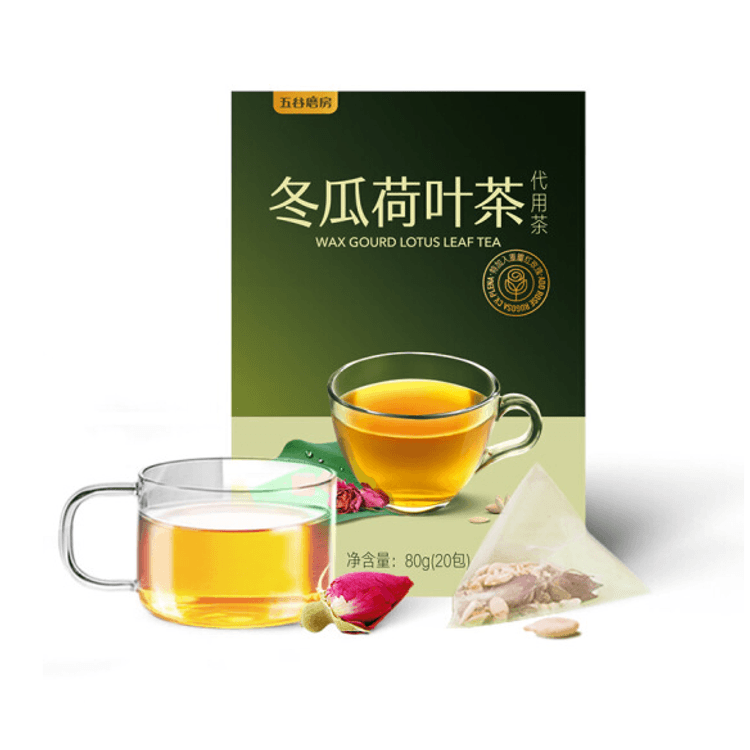 WuguMofang 冬瓜蓮の葉茶 健康茶 バラの花茶 20袋 80g