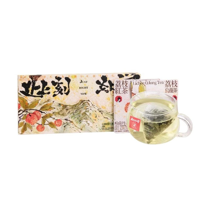 Lychee Oolong Tea & Lychee Black Tea Bags 0.61 oz