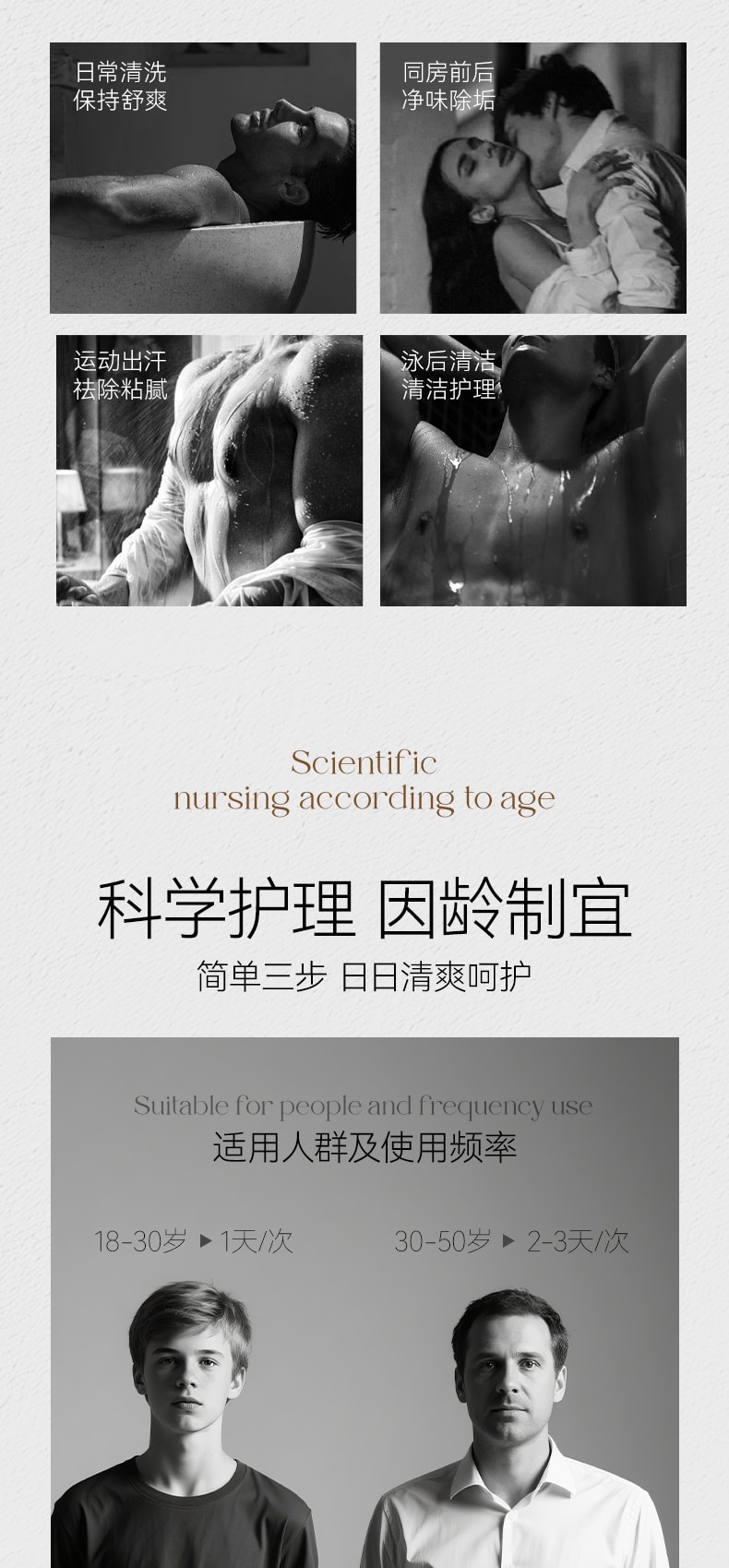 【中国直邮】 新加坡 Kuvive 男士私处洗液慕斯 男士私处洗护液深层清洁止瘙痒去异味私密处日常护理专用 150ml/瓶