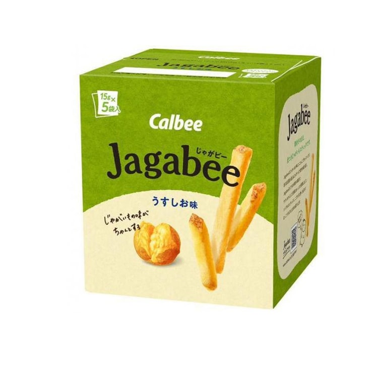 日本直送品】カルビー Jagabee フライドポテト うすしお味 15g*5