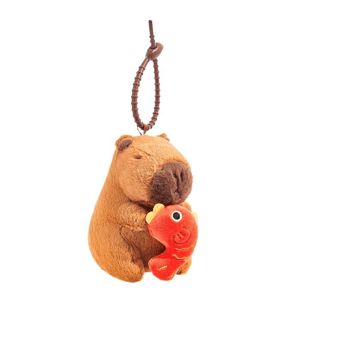 【中国直邮】TheGreen 卡皮巴拉玩偶限定水豚挂件毛绒公仔送礼物娃娃好运锦鲤水豚挂件*1件