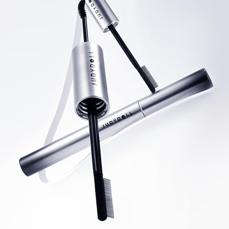 JUDYDOLL橘朵 濃密纖翹雙頭睫毛膏 睫毛打底+睫毛膏+睫毛雨衣多效 12h持久不塌不暈妝防水 #01 黑色款【細短睫推薦】 6