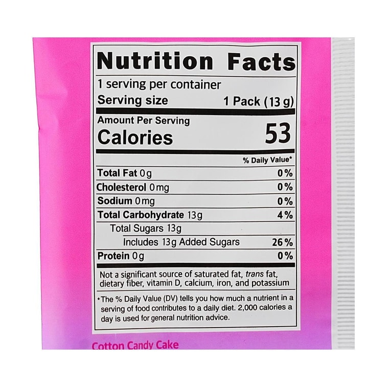 Yum'z Bites Cotton Candy Cake with Candle, 0.45 oz 5