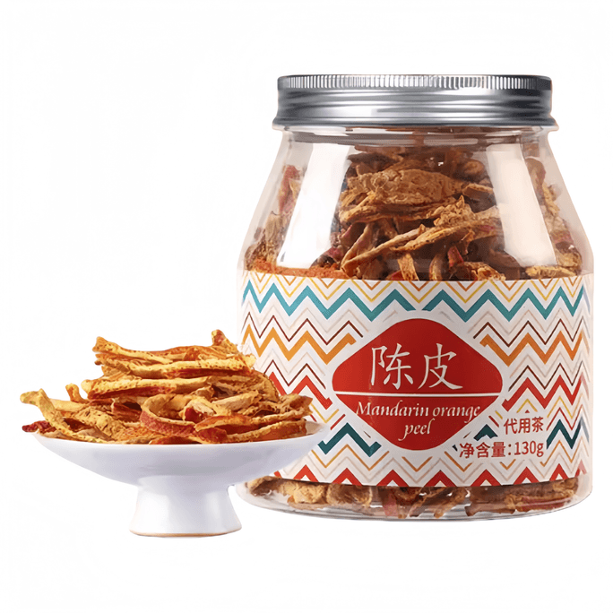 【中國直郵】 虎標 陳皮絲泡水橘皮乾桔皮乾130g*1瓶