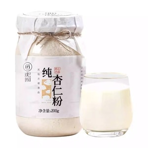 Pure almond powder, hot milk sweetened almond powder, baked seven-white drink. 200g per pack.
