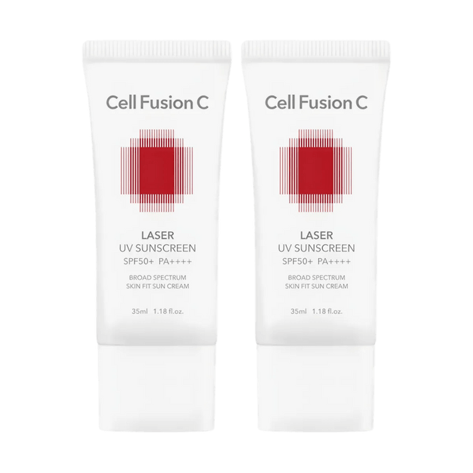Laser UV Sunscreen, SPF50+ PA++++, Skin Fit Sun Cream, 1.18 fl.oz.*2【1+1】